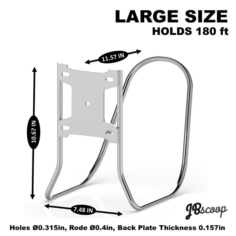 JBscoop Large Stainless Steel Hose Holder  Heavy Duty Hose Hanger - Image 3